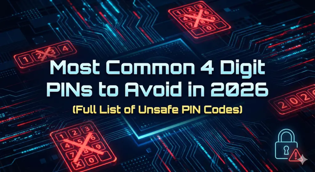Most Common 4 Digit PINs To Avoid In 2026 (Full List Of Unsafe PIN Codes)